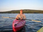 Mark kayaking at Moosehead Lake