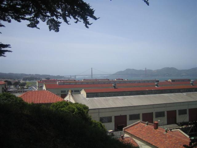 Fort Mason and Golden Gate beyond.