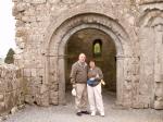 Jim and Anne at Clonmacnoise.