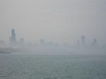 Chicago on a hazy summer's day