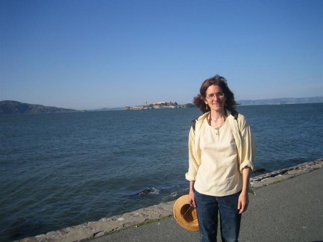 Katia, Alcatraz in the distance