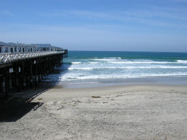 the Pier in Pacific Beach where Derek lives