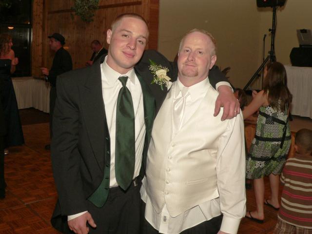 Mark and Mark Papineau at the wedding