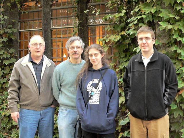 Dartmouth and Chicago: Jim Ancona (D '78), Richard Mark (D '77), Alice Mark (Chicago '09), Tom Ancona (Chicago '07)