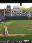 Jason Vargas of the Marlins pitches to the Cubs in the first inning.