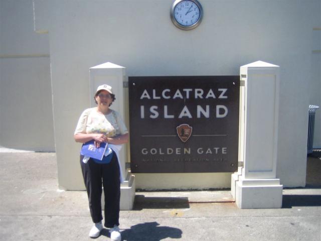 Anne on Alcatraz Island