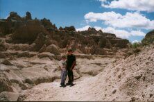 Mark and Tom, hiking in the Badlands